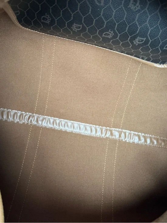 Christian Dior Honeycomb Boston Bag Brown & Tan with COA - Picture 16 of 16